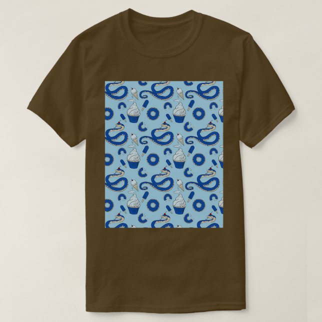 Camiseta Gráfica de serpiente Hognose Cupcake de arándano (Diseño del anverso)