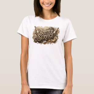 Camiseta gráfica de SERVICIO DE BOTELLA naranja at