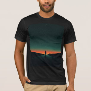 Camiseta Gráfica de Silueta Cósmica — Camino Estel