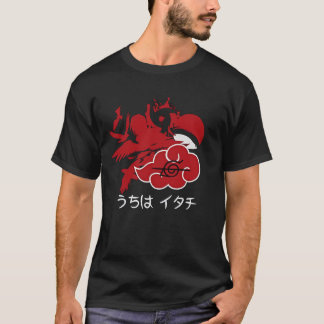 Camiseta gráfica de silueta de cuervo ninja de ani