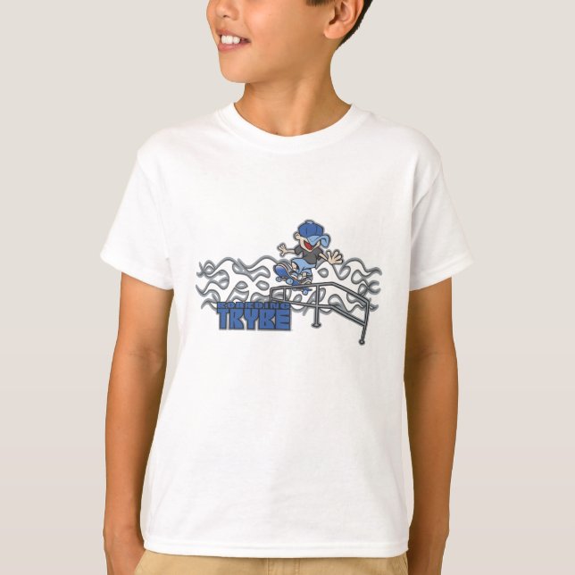 Camiseta Gráfica de Skateboarding para Kidslide (Anverso)
