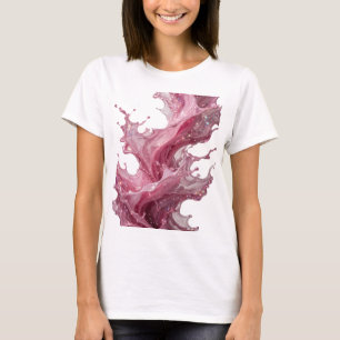 Camiseta gráfica de Snappy Silver PINK LIQUID SPLA