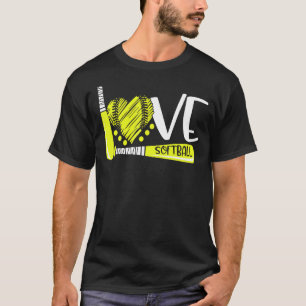 Camiseta Gráfica De Softball Diciendo Para Chicas Adolescen