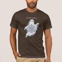 Camiseta gráfica de 'Stay Lost Compass Ghost Wande