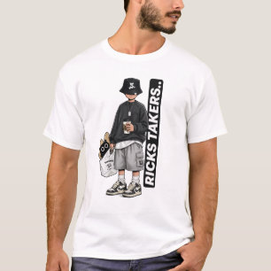 Camiseta gráfica de Streetwear Boy Estética Urba