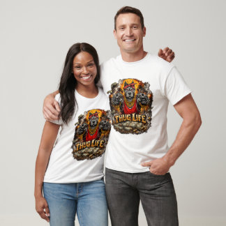 Camiseta gráfica de streetwear de Pitbull Thug Lif