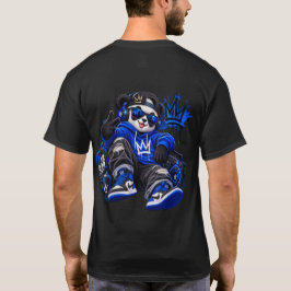 Camiseta gráfica de Streetwear del Oso Real Azul