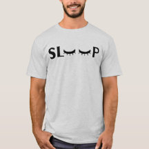 Camiseta gráfica de sueño con pestañas lindas