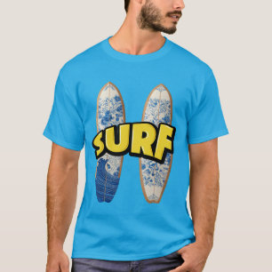 Camiseta gráfica de surf Arte de tablas de surf pl
