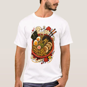Camiseta Gráfica de Tazón de Ramen