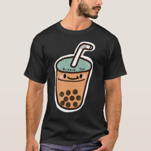 Camiseta Gráfica de té con leche de burbuja de café Boba