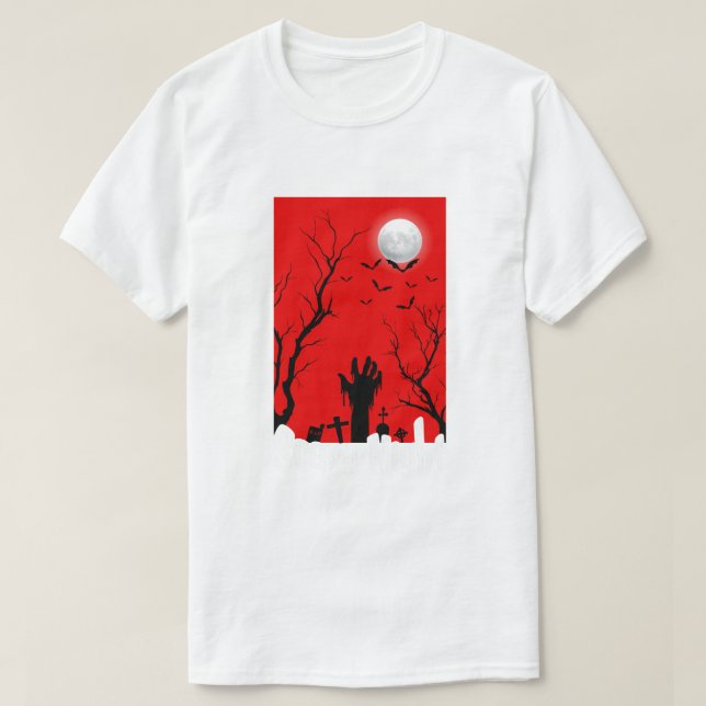 Camiseta Gráfica de Terror (Diseño del anverso)
