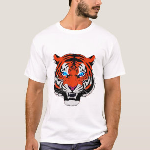 Camiseta gráfica de tigre audaz - Feroz y elegante