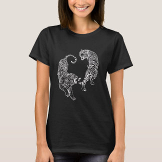 Camiseta Gráfica de Tigres Yin Yang