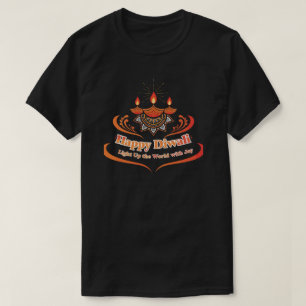 Camiseta gráfica de tipografía del festival Diwali