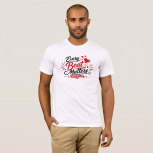 Camiseta gráfica de tipografía fuerte para el cora