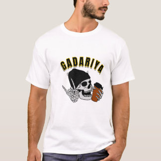 Camiseta gráfica de tipografía hindi en cráneo Gad
