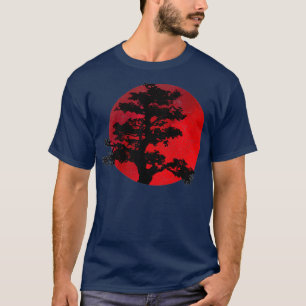 Camiseta Gráfica de tradición japonesa de árbol bonsai