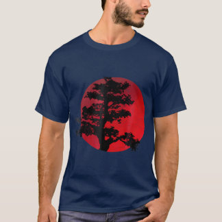 Camiseta Gráfica de tradición japonesa de árbol bonsai