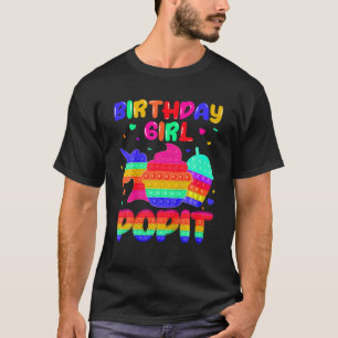 Camiseta Gráfica de unicornio lindo Chica de cumpleaños Ch