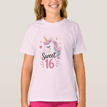 Camiseta gráfica de unicornio para adolescentes Sw