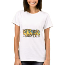 Camiseta Gráfica de Vaca Novedosa con la Frase Hue
