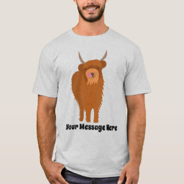 Camiseta Gráfica de vacas de Escocia en la región montañosa