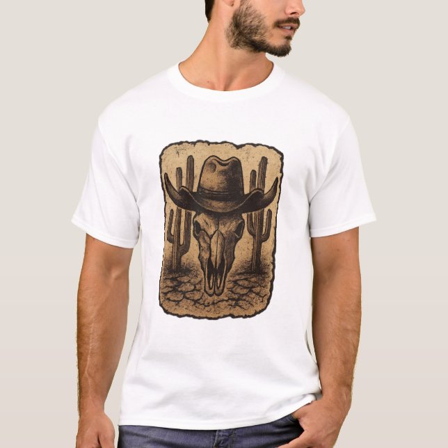 Camiseta Gráfica de vaquero  (Anverso)