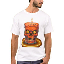 Camiseta gráfica de vela de cráneo derretido espel