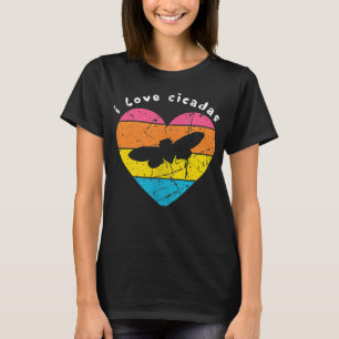 Camiseta Gráfica de verano de verano retro me encantan las
