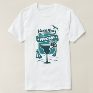 Camiseta gráfica de verano relajada modo vacacione