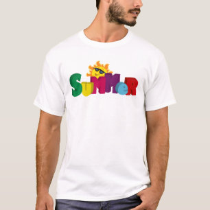 Camiseta gráfica de verano retro
