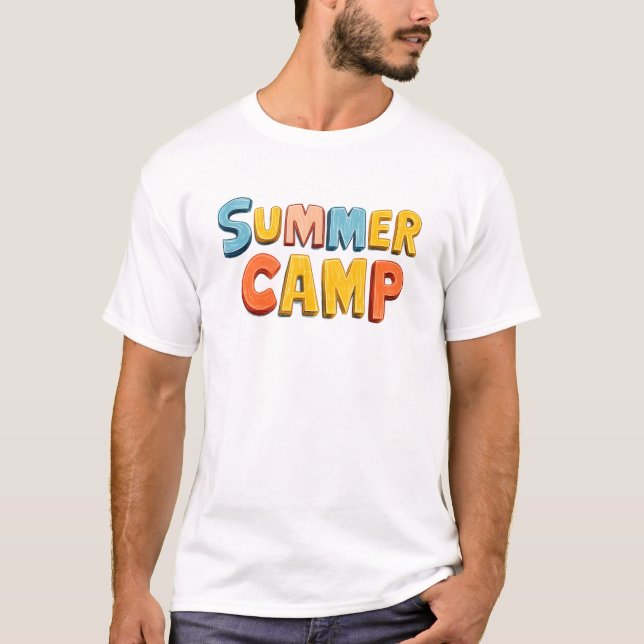 Camiseta gráfica de verano retro (Anverso)