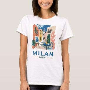 Camiseta gráfica de viaje por el distrito de arte 