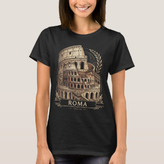 Camiseta Gráfica de Viaje Vintage del Coliseo de R