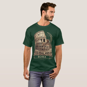 Camiseta Gráfica de Viaje Vintage del Coliseo de R