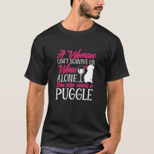 Camiseta Gráfica De Vino Y Lucha De Mujeres Para Mujeres De