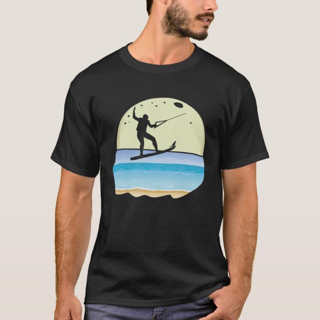 Camiseta Gráfica De Wakeboard De Perro De Guay Para Wakeboa (Anverso)