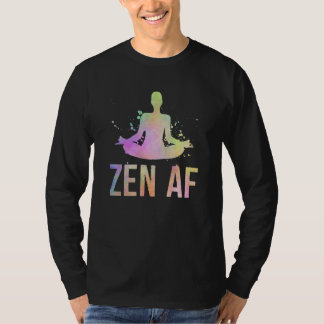 Camiseta Gráfica de Yoga de Meditación Om Pose Zen AF Chist