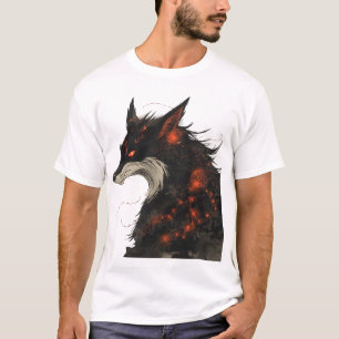 Camiseta gráfica de zorro de sombra mística - Fant