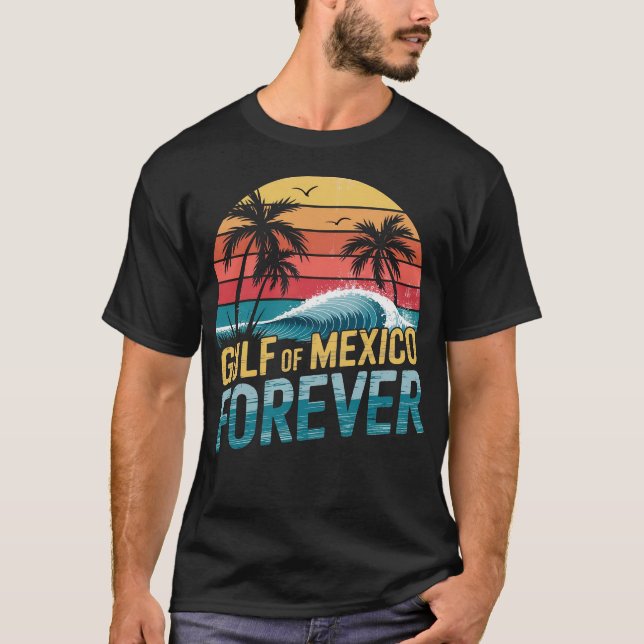 Camiseta gráfica del atardecer en la playa del Gol (Anverso)