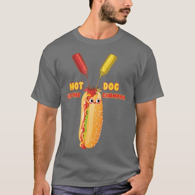 Camiseta Gráfica del campeón de alimentación de perro calie (Anverso)