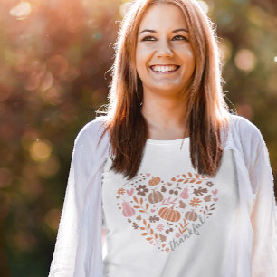 Camiseta Gráfica del Corazón de Caída de la Temporada Agrad