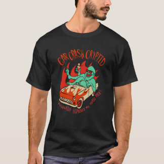 Camiseta Gráfica del Críptido del Choque del Auto del Yeti 