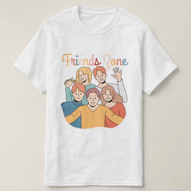Camiseta Gráfica del Cuadrado de Amistad (Diseño del anverso)