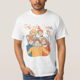 Camiseta Gráfica del Cuadrado de Amistad
