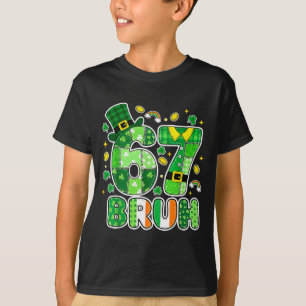 Camiseta Gráfica del día de San Patricio Bruh 67 con trébol
