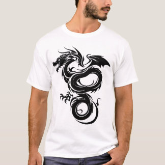 Camiseta Gráfica del Dragón Mitológico Audaz de GJ