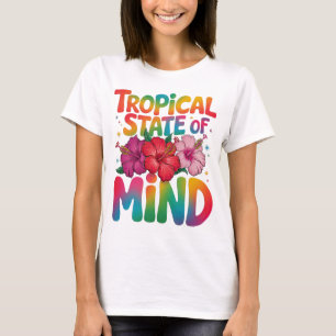 Camiseta Gráfica del estado tropical de la mente de la play