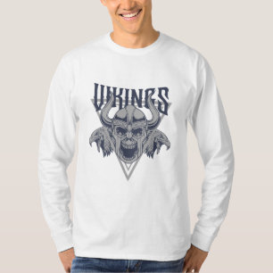 Camiseta Gráfica del guerrero de cráneo vikingo